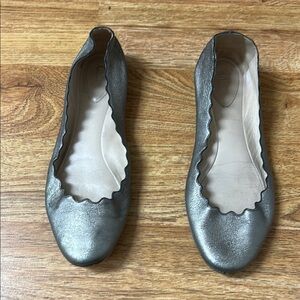 Chloe metallic Ballet Flats woman’s Shoes Sz 8